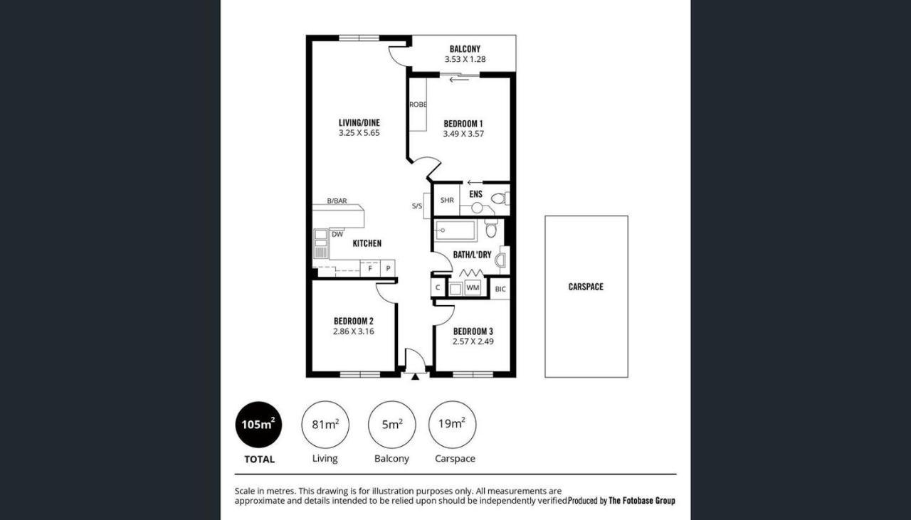 Adelaide Cbd Apartment - 3Br, 2Bath & Carpark Exteriér fotografie